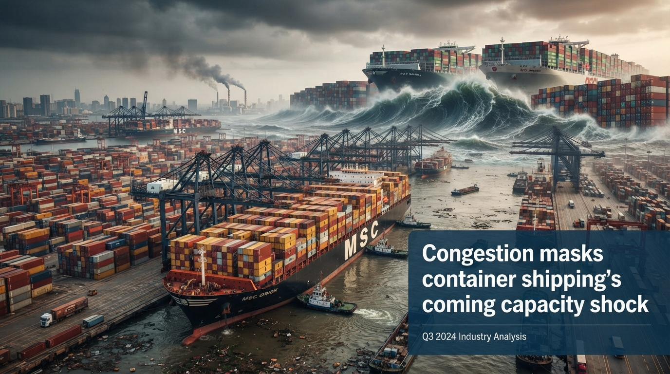 Port Congestion Is Hiding Container Shipping’s Capacity Time Bomb—6.6% of Global Fleet Sidelined Before Massive Newbuild Release