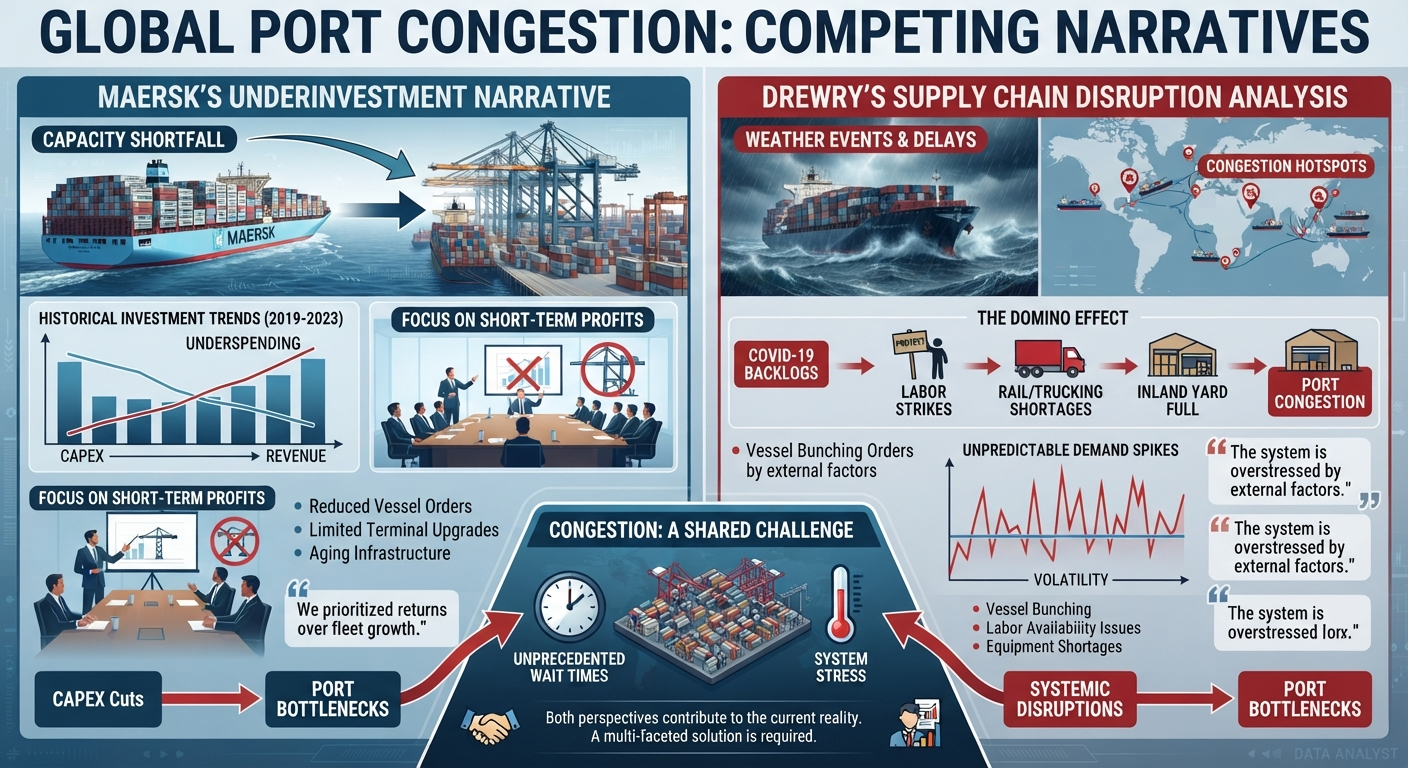 Port Congestion Isn’t Terminal Underinvestment—Drewry Exposes the Real Culprit Behind Global Vessel Delays