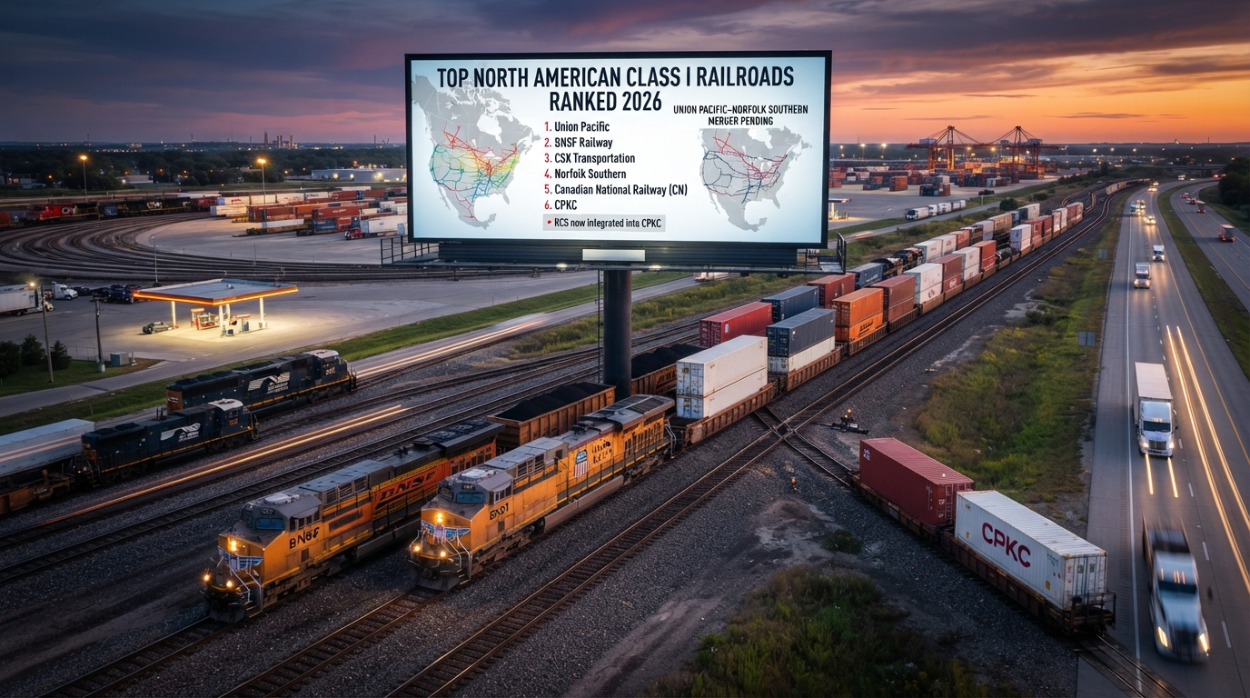 Top North American Class I Railroads